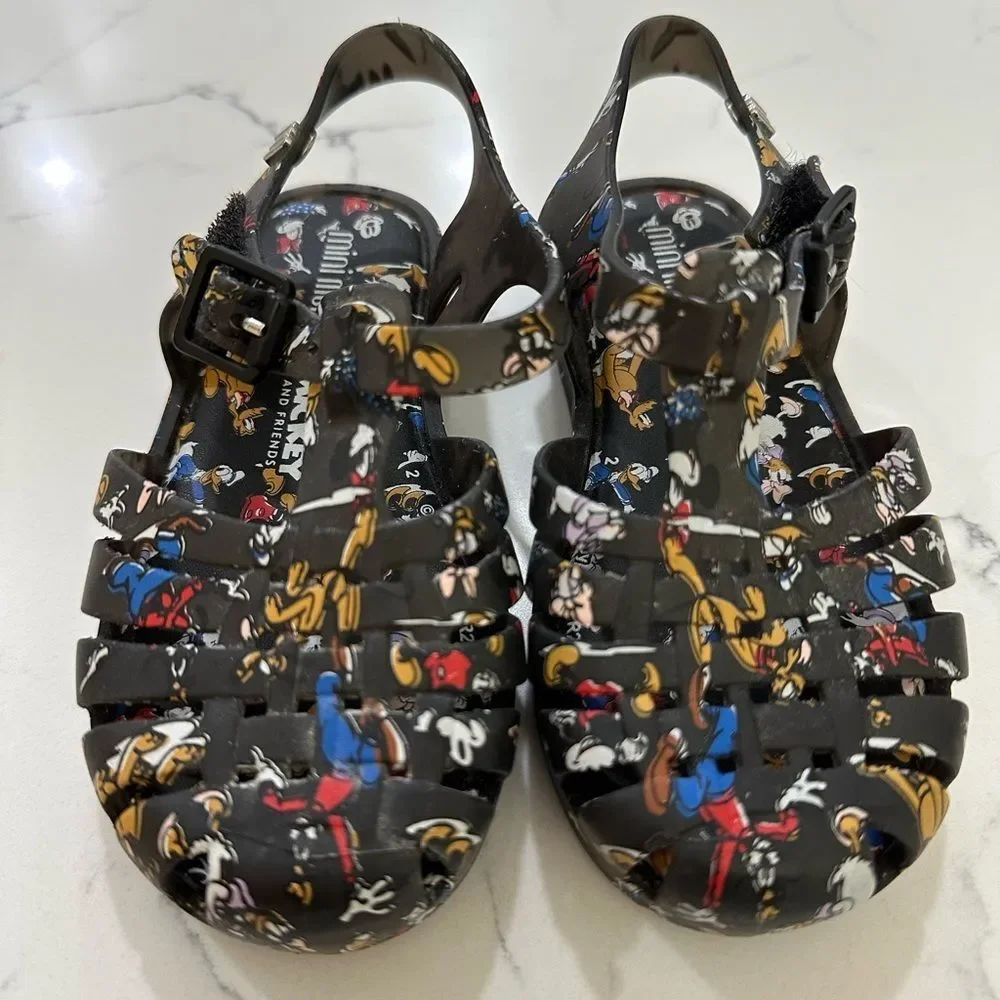 Mini Melissa Toddler Mickey & Friends  Sandals size US 8